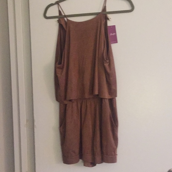 Brown suede romper - Picture 1 of 1
